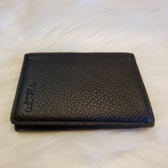 Coach Other - NWT COACH MEN BUSINESS CARD CASE IN BLACK